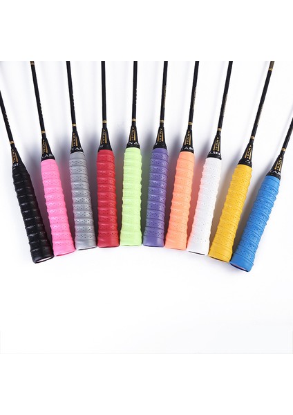Pembe Tarzı Badminton Tutuş Kaymaz Nefes Alabilir Spor Aşırı Kavrama Ter Bandı Tenis Overgrips Bant Badminton Raket Kavrama Ter Bandı Tenis Tutuşu (Yurt Dışından)
