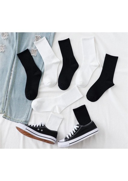 Unisex 4'lü Günlük Kolej Çorap