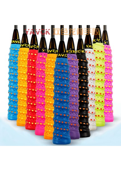 C Stili Ack Çift Renkli Badminton Kaymaz Üst Kavrama Tenis Overgrips Bant Badminton Raket Sapları Ter Bandı (Yurt Dışından) modelleri