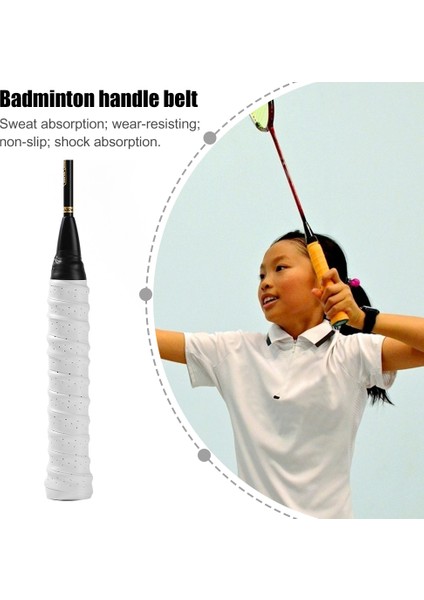 Kırmızı Stil Badminton Raket Sapları Sapanlar Değiştirme Kaymaz Şok Emme Tenis Raketleri Wrap Bant Kapak Badminton Aksesuarları (Yurt Dışından) fırsatları