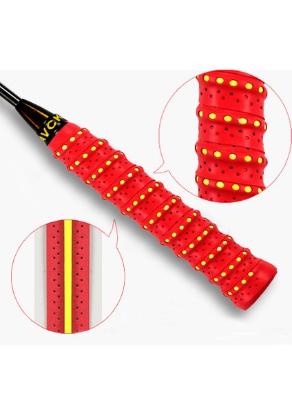 B Tarzı Ack Çift Renkli Badminton Kaymaz Üst Kavrama Tenis Overgrips Bant Badminton Raket Sapları Ter Bandı (Yurt Dışından) fırsatları