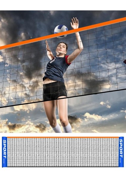 3,1 M Stili Taşınabilir Tenis Ağı Badminton Ağı Voleybol Ağı Kolay Kurulum Tenis Eğitimi Aracı Eğitim Kapalı Açık Hava Sporları Için (Yurt Dışından)
