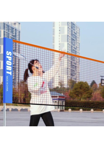 3,1 M Stili Taşınabilir Tenis Ağı Badminton Ağı Voleybol Ağı Kolay Kurulum Tenis Eğitimi Aracı Eğitim Kapalı Açık Hava Sporları Için (Yurt Dışından)
