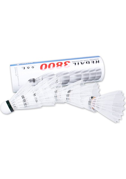 Beyaz 6 Adet Tarzı Uttlecocks Dayanıklı Plastik Badminton Raketle Doğa Sporları Badminton Topları Rüzgar Geçirmez Raketle (Yurt Dışından) fırsatları
