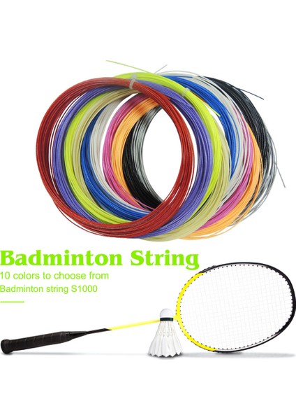 No.7 Tarzı 10 Metre Profesyonel Badminton Dize Raketle Milli Takım Ağı Dayanıklı Itme Güç Hattı Net Badminton Raket Hattı (Yurt Dışından)