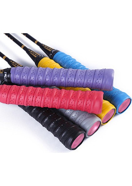 Yeşil Stil Nefes Alabilir Ter Emici Tenis Raketi Sapı Sarılmış Kayış Kaymaz Sap Sarma Kayışı Olta Badminton Alkış (Yurt Dışından)