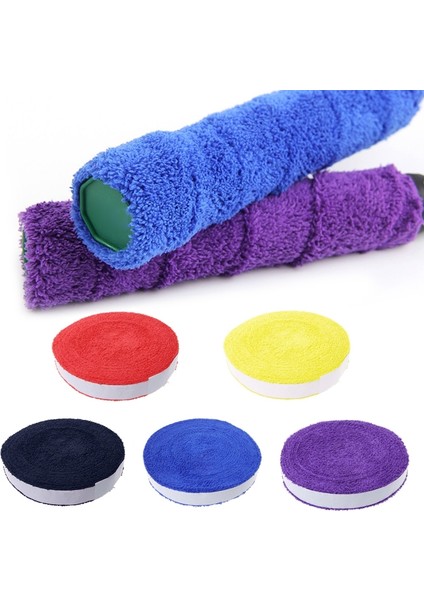 Mavi Stil Yeni 1 Makaralı 10M Havlu Tutkal Kavrama Badminton Tenis Raketi Overgrips Kaymaz Ter Bandı Kavrama Bandı (Yurt Dışından) fiyatları