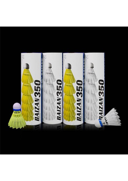 3 Adet Beyaz Stil Adet Kapalı Açık Spor Salonu Fitness Raketle Badminton Topu Dayanıklı Naylon Badminton Eğitim Spor Eğitim Topları (Yurt Dışından) fiyatları