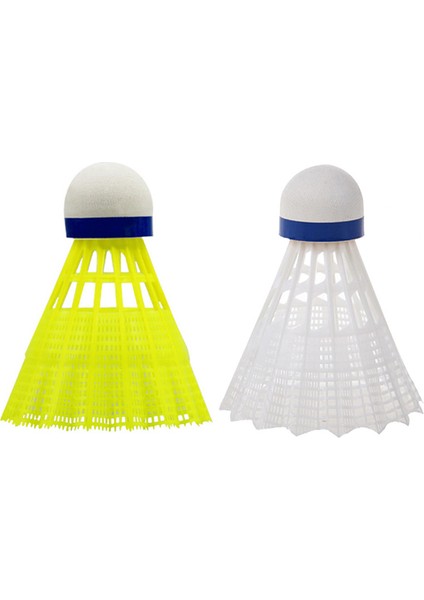 3 Adet Beyaz Stil Adet Kapalı Açık Spor Salonu Fitness Raketle Badminton Topu Dayanıklı Naylon Badminton Eğitim Spor Eğitim Topları (Yurt Dışından) fırsatları