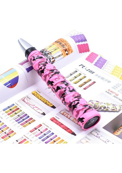 Pembe Tarzı Amouflage Tenis Tutma Bandı Ter Bandı Kaymaz Badminton Raketi Overgrips Renkli Balık Oltası Ter Sargısı (Yurt Dışından)