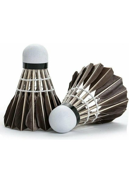 Ro Eğitim Siyah Kaz Tüyü Raketle Badminton Topu Oyunu Dayanıklı (Yurt Dışından)