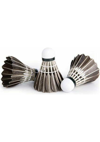 Ro Eğitim Siyah Kaz Tüyü Raketle Badminton Topu Oyunu Dayanıklı (Yurt Dışından)