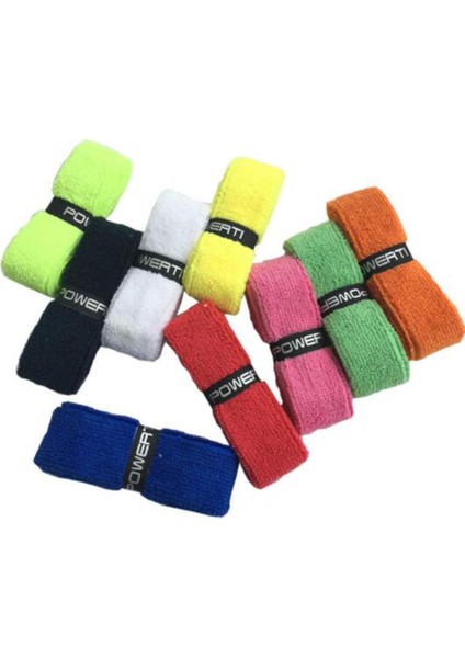 Beyaz Stil 2 Adet Mikrofiber Raket Kaymaz Kaymaz Ter Bandını Absorbe Etme Kayışı Squash Tenis Badminton Raketi Kolu Bant Rulo (Yurt Dışından)