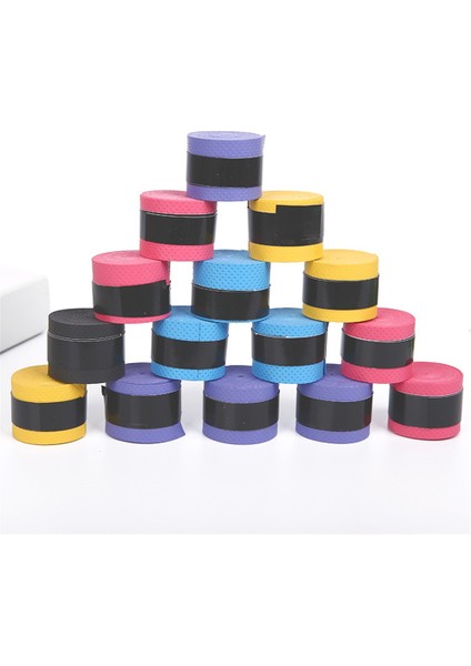 Rastgele Renk 10 Adet Tarzı Tenis Raketi Kavrama Kaymaz Ter Kabartmalı Badminton Sapları Raket Kuru Hissi Veren Nokta Overgr (Yurt Dışından)