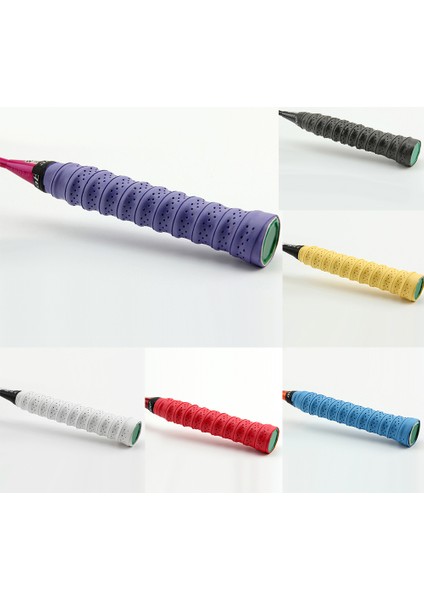 Kırmızı Stil 1 Çift Kaymaz Nefes Alabilir Delikler Tenis Badminton Raket Kolu Overgrips Bant Badminton Aksesuarları (Yurt Dışından) modelleri