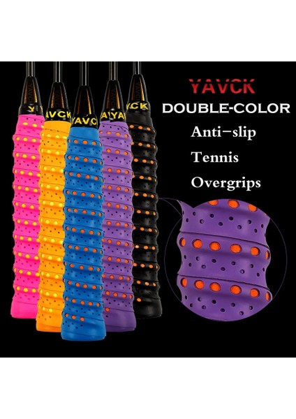 No.2 Tarzı Yeni Ack Pratik Çift Renkli Badminton Kaymaz Aşırı Kavrama Tenis Overgrips Bant Badminton Raket Sapları Ter Bandı -40 (Yurt Dışından) fiyatları