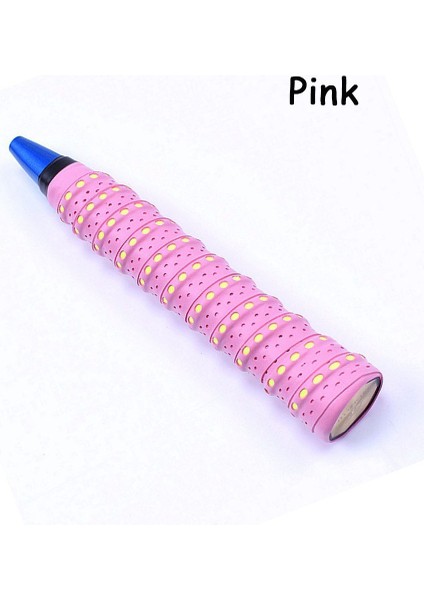 Pembe Stil Çubuk Sargıları Bisiklet Üzeri Sap Tequash Raket Badminton Ter Bandı Kavrama Bandı Kaymaz Bant Teri Emer (Yurt Dışından)