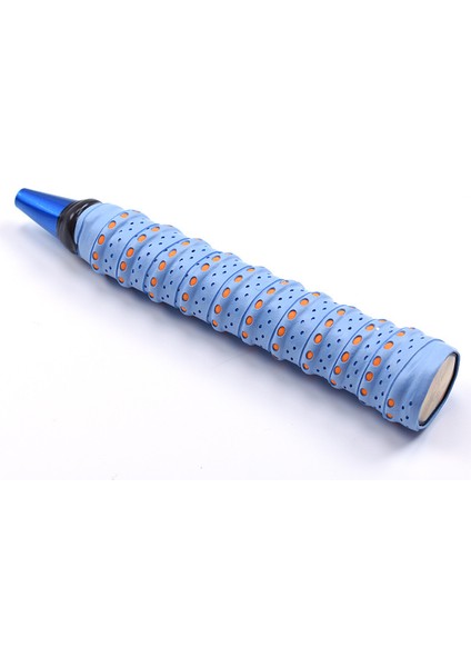 Açık Mavi Stil Kaymaz Içi Boş Badminton Raketi Ter Emme Kavrama Nefes Alabilir Tenis Raketi Overgrip Olta Tutma Rao Q1002CMF Getirin (Yurt Dışından)