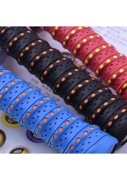 Açık Mavi Stil Kaymaz Içi Boş Badminton Raketi Ter Emme Kavrama Nefes Alabilir Tenis Raketi Overgrip Olta Tutma Rao Q1002CMF Getirin (Yurt Dışından) fırsatları