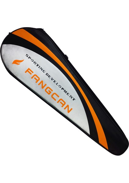 Turuncu Tarzı Fangcan Tek Omuz Oxford Kumaş Badminton Raket Çanta Siyah Raket Için (Yurt Dışından)