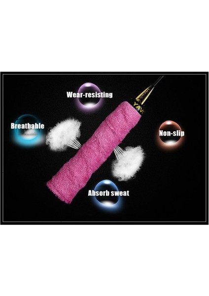 No.7 Tarzı Kaymaz Havlu Tutacağı Badminton Raketi Ter Bandı Overgrip Olta Atlama Ipi (Yurt Dışından) modelleri