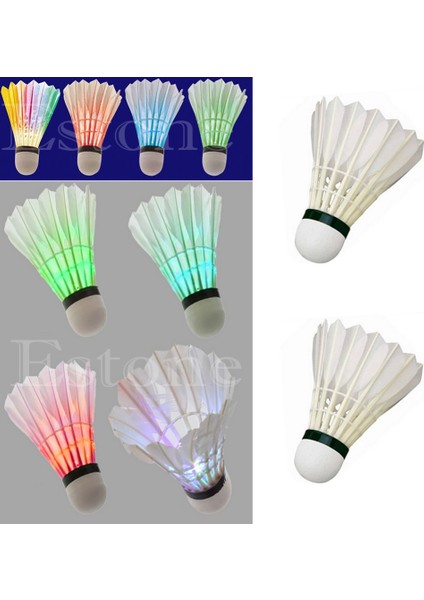 Birdies Aydınlatma Karanlık Gece Renkli LED Badminton Raketle (Yurt Dışından) fiyatları