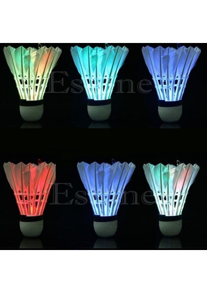 Birdies Aydınlatma Karanlık Gece Renkli LED Badminton Raketle (Yurt Dışından) fırsatları