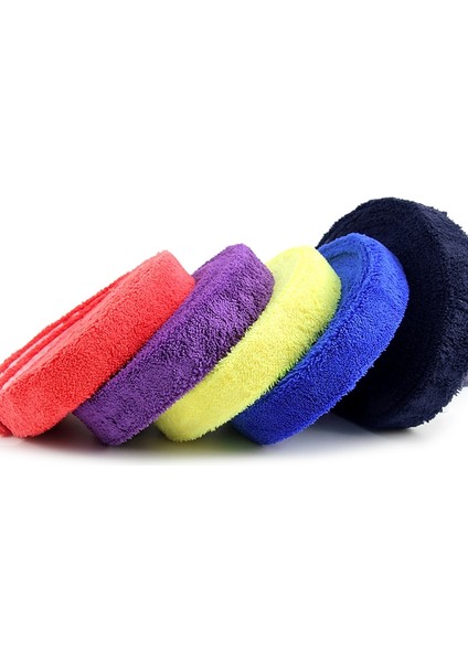 Kırmızı Stil Yeni 1 Makaralı 10M Havlu Tutkal Kavrama Badminton Tenis Raketi Overgrips Kaymaz Ter Bandı Kavrama Bandı (Yurt Dışından) fırsatları