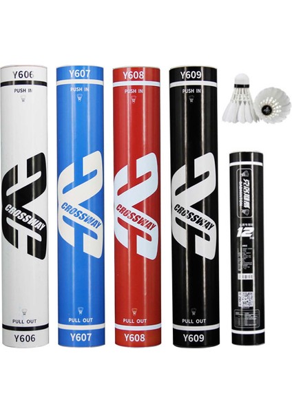 Kırmızı Stil Lot Crossway Ff-12 Badminton Kaz Tüyü Raketle Hız Eğitim Egzersizi Için Dayanıklı Badminton Topu (Yurt Dışından) indirimleri