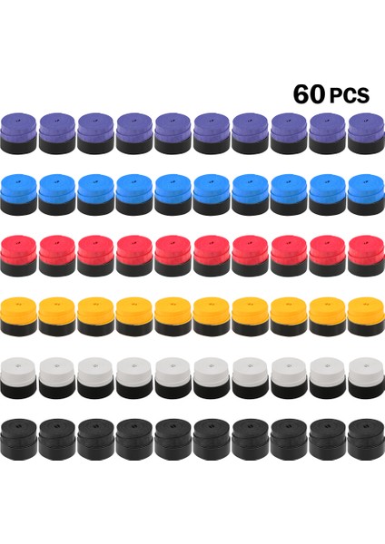 Beyaz Stil Tenis Overgrip Kavrama Tenis Raketi Sapları Kaymaz Badminton Raket Sapları Titreşim Overgrip Ter Bandı (Yurt Dışından)