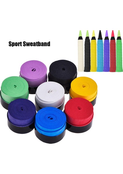 Kırmızı Stil 1 Adet Kaymaz Ter Emilen Sarar Kuru Tenis Raketi Kavrama Bandı Badminton Sapları Olta Ter Bandı Açık Spor Wrap (Yurt Dışından)