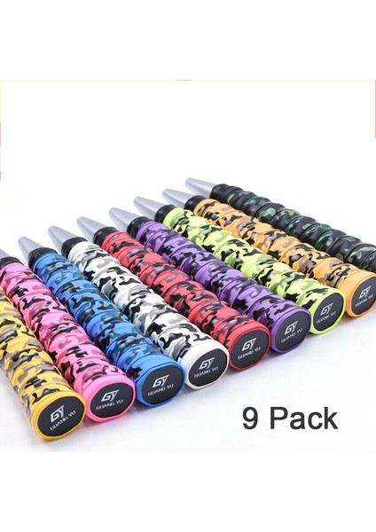 Renkli Stil Amouflage Tenis Tutma Bandı Ter Bandı Kaymaz Badminton Raketi Overgrips Renkli Balık Oltası Ter Sargısı (Yurt Dışından) fiyatları