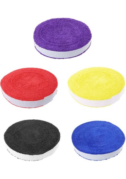 Kırmızı Stil 1 Makaralı 10M Havlu Tutkal Kavrama Badminton Tenis Raketi Üst Tutma Yerleri Kaymaz Ter Bandı Kavrama Bandı (Yurt Dışından) modelleri