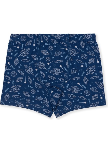 Erkek Çocuk Pamuklu Baskılı Rahat Kesim Likralı Boxer 3'lü Paket 3422 Renkli fırsatları