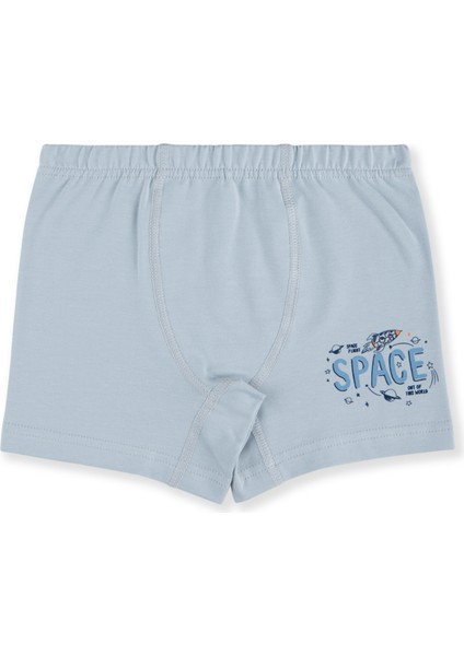 Erkek Çocuk Pamuklu Baskılı Rahat Kesim Likralı Boxer 3'lü Paket 3422 Renkli indirimleri