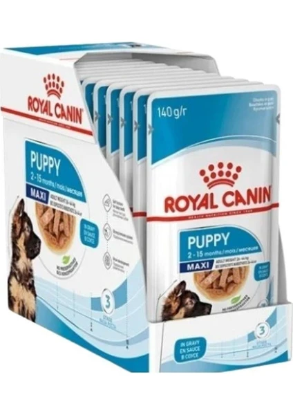 Royal Canin Maxi Puppy Yavru Köpek Yaş Maması 140 Gr x 10 Adet