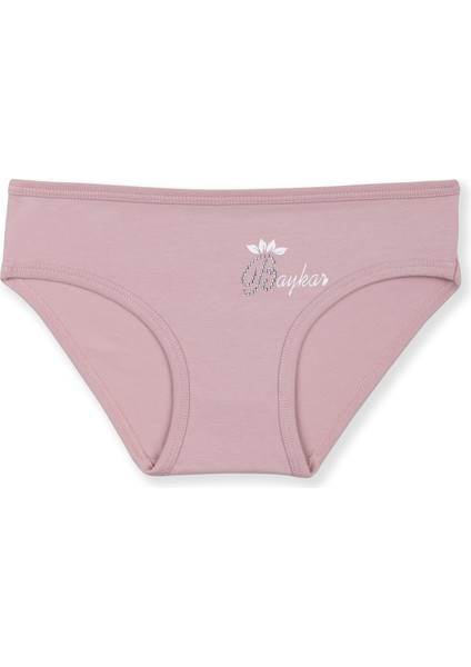 Kız Çocuk Pamuklu Renkli Baskılı Bikini Külot 3'lü Paket 5388 Renkli