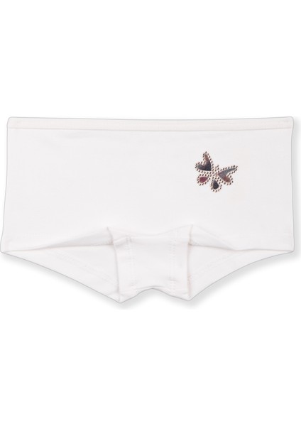 Kız Çocuk Pamuklu Renkli Baskılı Likralı Boxer 3'lü Paket 5378 Renkli modelleri