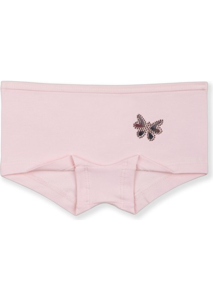 Kız Çocuk Pamuklu Renkli Baskılı Likralı Boxer 3'lü Paket 5378 Renkli fırsatları