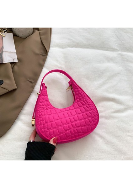 Vintage Koltuk Altı Moda Taş Desen Omuz Çantası (Yurt Dışından)
