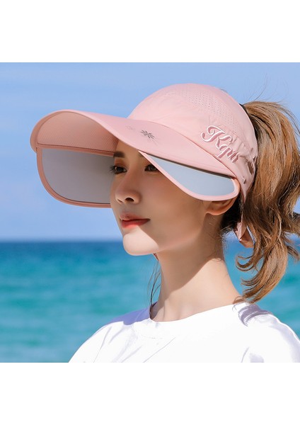 Şapka Kadın Yaz Sivri Şapka Açık Spor Güneş Koruyucu Tenis Şapkası (Yurt Dışından)