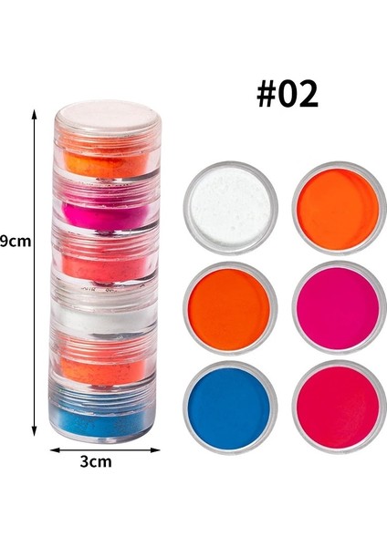 No.2 Tarzı 6 Colorsset Sedefli Toz Regment Mika Mineral Tozu Boya Dıy Epoksi Reçine Takı Yapımı Tırnak Sanat Dekoru Makyaj (Yurt Dışından)