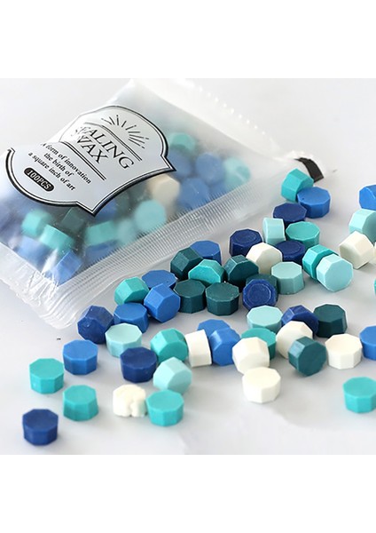 Altın Tarzı Retro Sekizgen Mühür Mumu Renkli Balmumu Boncuk Scrapbooking Sekizgen Sızdırmazlık Damga Dıy Zarf Mektup Düğün Davetiyesi (Yurt Dışından)