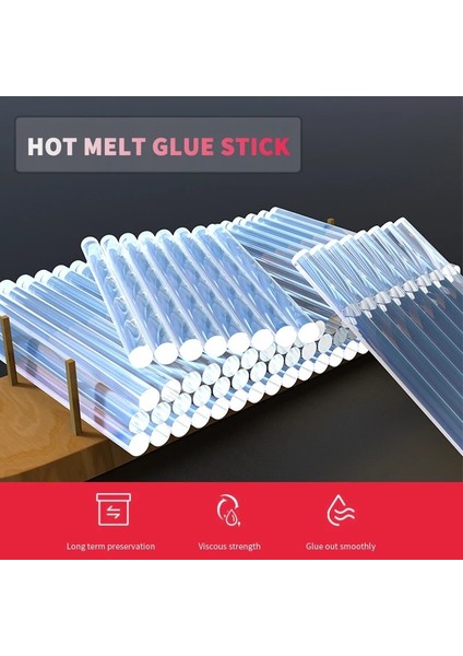 No.1 Stili 1 Adet Şeffaf Sıcak Eriyik Çubuk Tutkal Yüksek Viskoziteli Yapışkan Şerit Yüksek Sıcaklığa Dayanıklı Eva Ev Aksesuarları Için (Yurt Dışından) modelleri