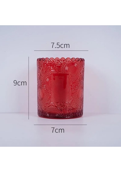 WS4930-T3 Stili Mum Kabı Mum Yapımı Malzemeleri Yeni Dıy Mum Bardağı Cam Bardak Oturma Odası Mumluk Cam (Yurt Dışından)