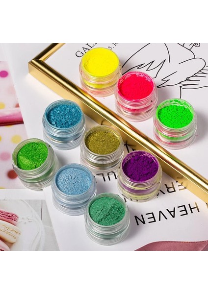 No.4 Stili 6 Colorsset Sedefli Toz Regment Mika Mineral Tozu Boya Dıy Epoksi Reçine Takı Yapımı Tırnak Sanat Dekoru Makyaj (Yurt Dışından) indirimleri