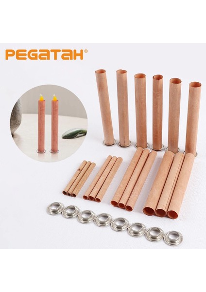 8X70MM Tarzı Ahşap Mum Fitilleri Mum Yapımı Fitilleri Doğal Dumansız Ahşap Mum Fitilleri Dıy Mum Yapımı Için Demir Standlı Mum Çekirdekleri (Yurt Dışından) fiyatları