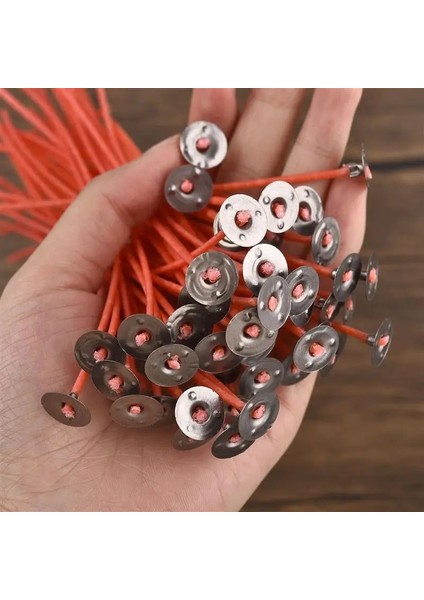 50 Adet-8cm Tarzı Mum Fitilleri cm Dumansız Balmumu Saf Pamuk Çekirdek Dıy Mum Yapımı Ön Mumlu Fitiller Parti Festivali Malzemeleri Dekorasyon (Yurt Dışından)