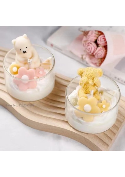 1 Adet Tarzı 1 Adet Isıya Dayanıklı Şeffaf Puding Diy Mum Boş Bardak El Yapımı Yaratıcı Tatlı Kokulu Mumlar Cam Boş Kavanoz (Yurt Dışından)