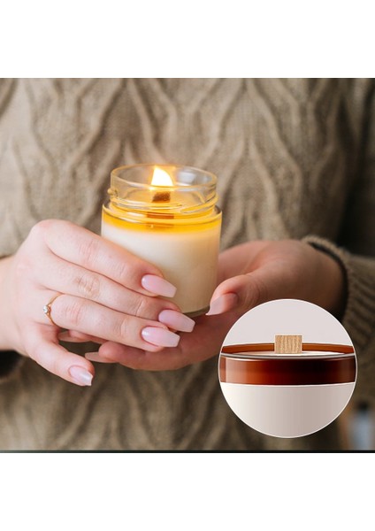 10X50MM Tarzı Et Ahşap Mum Fitili Klip Tabanlı Zanaat Mum Hasır Parafin Balmumu Yanan Dumansız Fitil Mum Yapımı Malzemeleri (Yurt Dışından) fiyatları